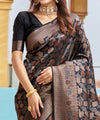 Brown Kanjivaram Silk Saree | Bridal & Festive Wear
