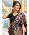 Brown Kanjivaram Silk Saree | Bridal & Festive Wear