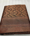 Brown Kanjivaram Silk Saree | Ethnic Wear for Women