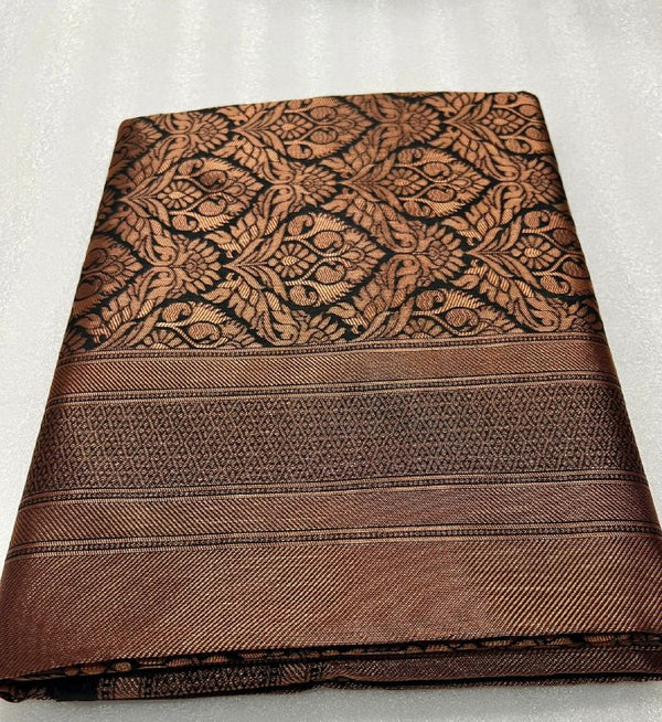 Brown Kanjivaram Silk Saree | Ethnic Wear for Women