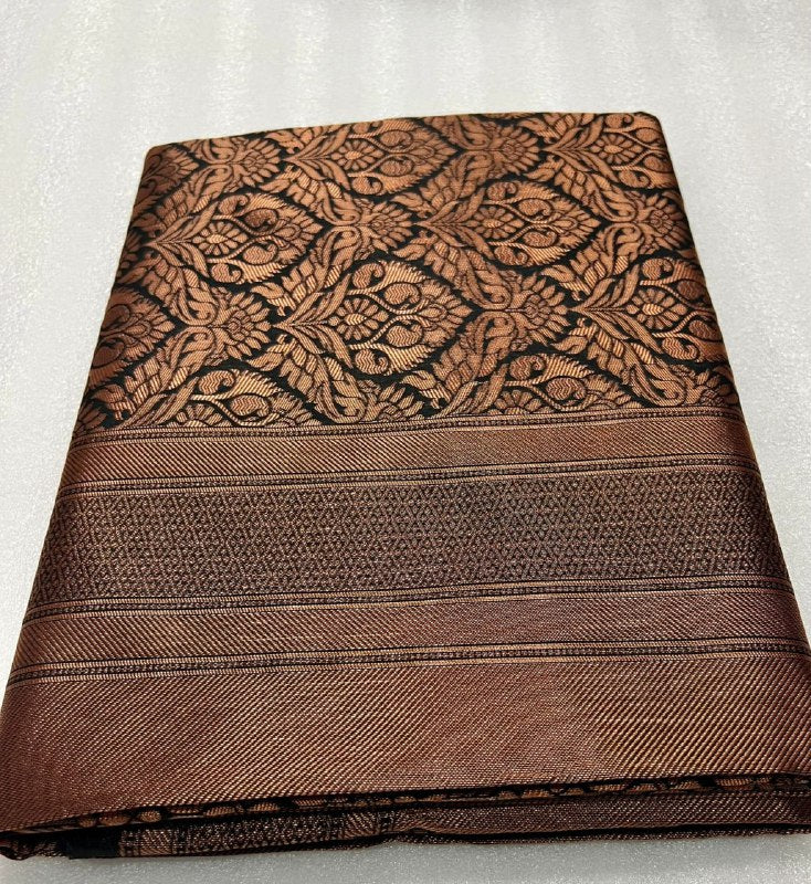 Brown Kanjivaram Silk Saree | Ethnic Wear for Women