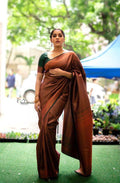 Brown Kanjivaram Silk Saree | Festival & Ceremony Wear