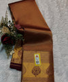 Brown Kanjivaram Silk Saree | Festival & Ceremony Wear