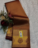 Brown Kanjivaram Silk Saree | Festival & Ceremony Wear