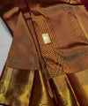 Brown Kanjivaram Silk Saree | Festival & Ceremony Wear