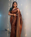 Brown Kanjivaram Silk Saree | Festival & Ceremony Wear
