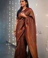 Brown Kanjivaram Silk Saree | Festival & Ceremony Wear