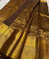 Brown Kanjivaram Silk Saree | Traditional Wedding Wear
