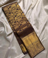 Brown Kanjivaram Silk Saree | Traditional Wedding Wear