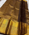 Brown Kanjivaram Silk Saree | Traditional Wedding Wear