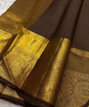 Brown Kanjivaram Silk Saree | Traditional Wedding Wear