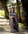 Coffee Banarasi Silk Saree | Bridal & Festive Wear