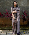 Coffee Banarasi Silk Saree | Bridal & Festive Wear