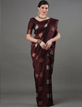 Coffee Banarasi Silk Saree | Festival & Ceremony Wear