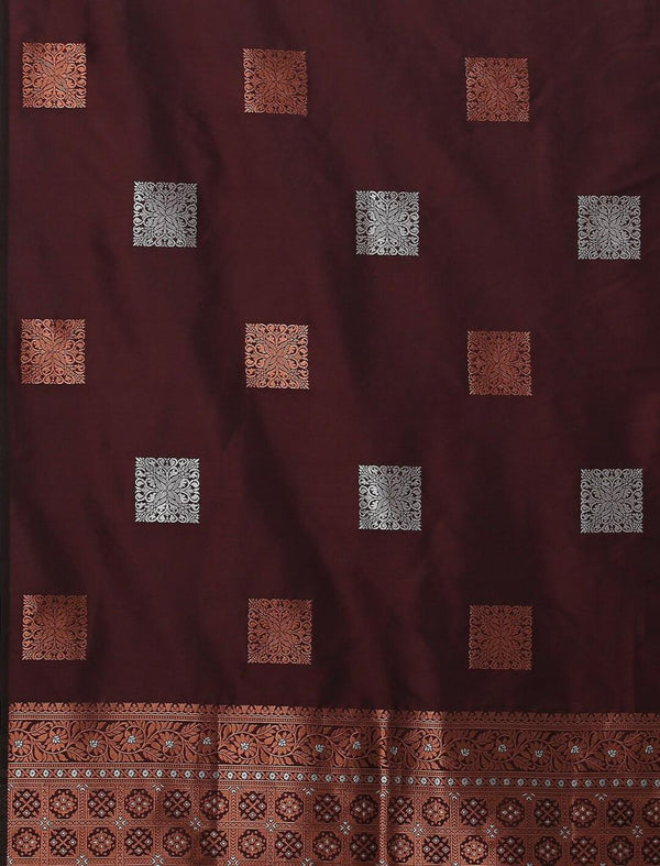 Coffee Banarasi Silk Saree | Festival & Ceremony Wear
