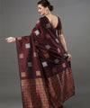 Coffee Banarasi Silk Saree | Festival & Ceremony Wear