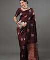 Coffee Banarasi Silk Saree | Festival & Ceremony Wear