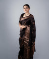 Coffee Banarasi Silk Saree | Traditional Wedding Wear