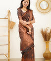 Coffee Jacquard Silk Saree | Ethnic Wear for Women