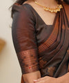 Coffee Jacquard Silk Saree | Ethnic Wear for Women