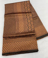 Coffee Jacquard Silk Saree | Rich Zari Border Saree