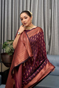 Coffee Kanjivaram Silk Saree | Ethnic Wear for Women