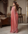 Coral Pink Silk Saree | Wedding & Festive Wear