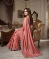 Coral Pink Silk Saree | Wedding & Festive Wear