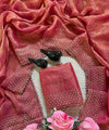 Coral Pink Silk Saree | Wedding & Festive Wear