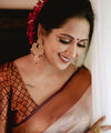 Cream Banarasi Silk Saree | Festival & Ceremony Wear