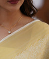 Cream Banarasi Silk Saree | Festive & Party Wear