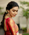 Cream Banarasi Silk Saree | Puja & Festive Wear