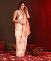 Cream Banarasi Silk Saree | Traditional Wedding Wear