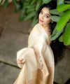 Cream Banarasi Silk Saree | Traditional Wedding Wear