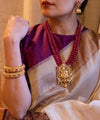 Cream Banarasi Silk Saree | Traditional Zari Weave