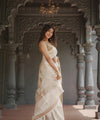 Cream Cotton Saree | Ethnic Wear for Women