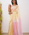 Cream Cotton Saree | Ethnic Wear for Women