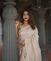 Cream Cotton Saree | Ethnic Wear for Women