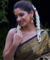 Cream Jacquard Silk Saree | Bridal & Festive Wear