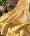 Cream Kanjivaram Silk Saree | Wedding & Reception Wear