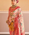 Cream Paithani Silk Saree | Festive & Party Wear