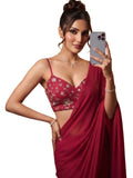 Crimson Red Bollywood Designer Saree | Party & Festive Wear