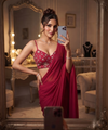 Crimson Red Bollywood Designer Saree | Party & Festive Wear