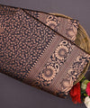 Dark Brown Banarasi Silk Saree | Festive & Party Wear