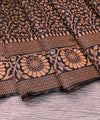 Dark Brown Banarasi Silk Saree | Festive & Party Wear