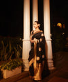 Dark Brown Banarasi Silk Saree | Wedding & Festive Wear