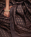 Dark Brown Cotton Saree | Everyday Ethnic Wear