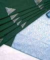 Dark Green Banarasi Silk Saree | Festival & Ceremony Wear