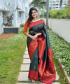 Dark Green Banarasi Silk Saree | Festive & Party Wear