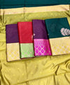 Dark Green Banarasi Silk Saree | Festive & Party Wear